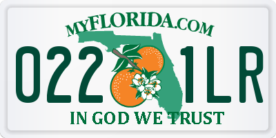 FL license plate 0221LR