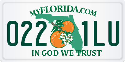 FL license plate 0221LU