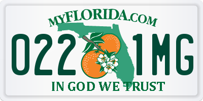 FL license plate 0221MG
