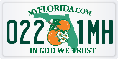 FL license plate 0221MH