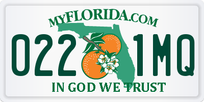 FL license plate 0221MQ