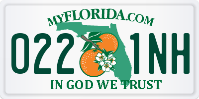 FL license plate 0221NH