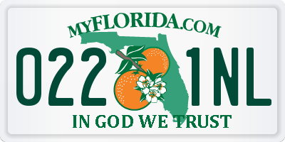FL license plate 0221NL