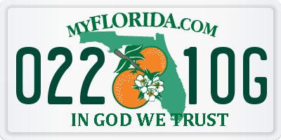 FL license plate 0221OG