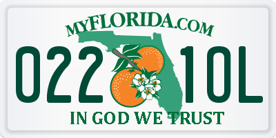 FL license plate 0221OL