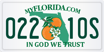 FL license plate 0221OS