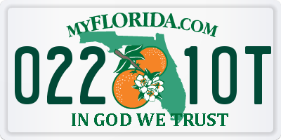 FL license plate 0221OT