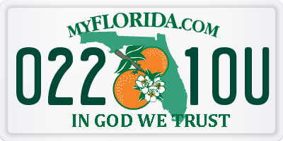 FL license plate 0221OU