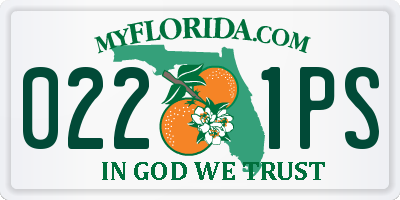 FL license plate 0221PS