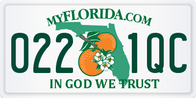 FL license plate 0221QC