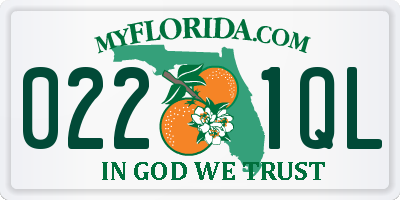 FL license plate 0221QL