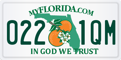 FL license plate 0221QM