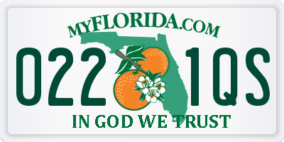 FL license plate 0221QS