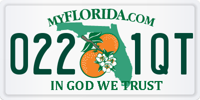 FL license plate 0221QT