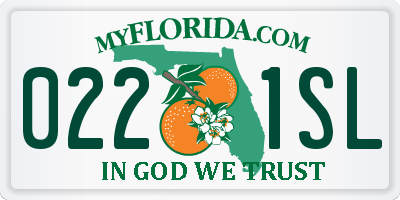 FL license plate 0221SL