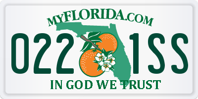 FL license plate 0221SS