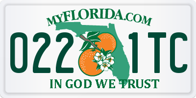 FL license plate 0221TC