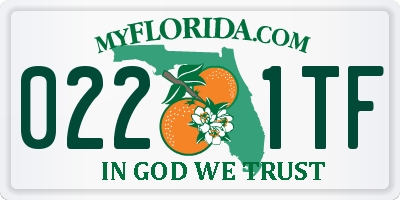 FL license plate 0221TF