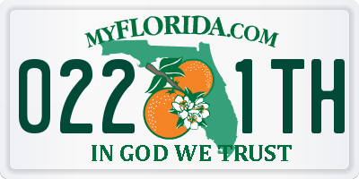 FL license plate 0221TH