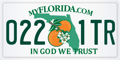 FL license plate 0221TR