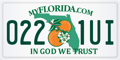 FL license plate 0221UI