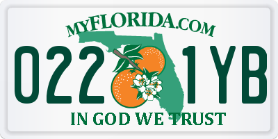 FL license plate 0221YB