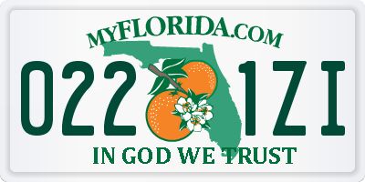 FL license plate 0221ZI