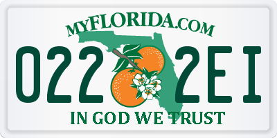 FL license plate 0222EI