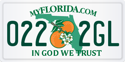FL license plate 0222GL