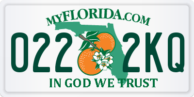 FL license plate 0222KQ