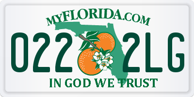 FL license plate 0222LG
