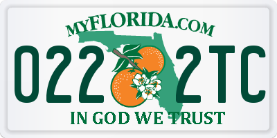 FL license plate 0222TC