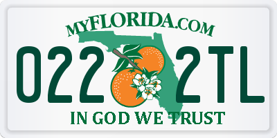 FL license plate 0222TL