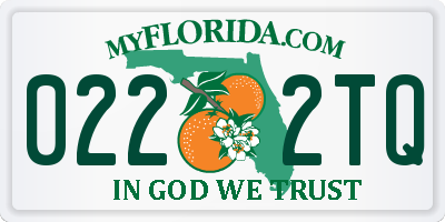 FL license plate 0222TQ