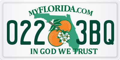 FL license plate 0223BQ