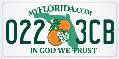 FL license plate 0223CB