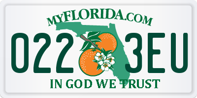 FL license plate 0223EU
