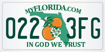 FL license plate 0223FG