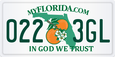 FL license plate 0223GL