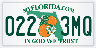 FL license plate 0223MQ