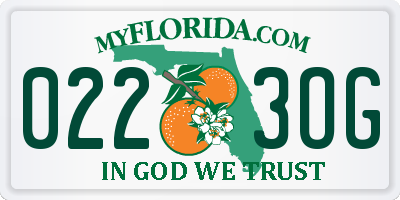 FL license plate 0223OG