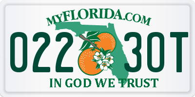 FL license plate 0223OT