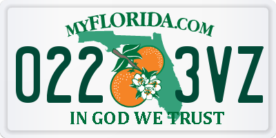 FL license plate 0223VZ