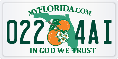 FL license plate 0224AI