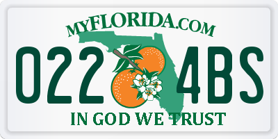 FL license plate 0224BS