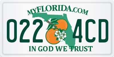 FL license plate 0224CD