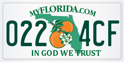 FL license plate 0224CF