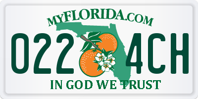 FL license plate 0224CH