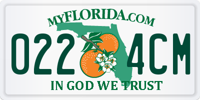 FL license plate 0224CM