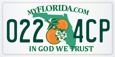 FL license plate 0224CP
